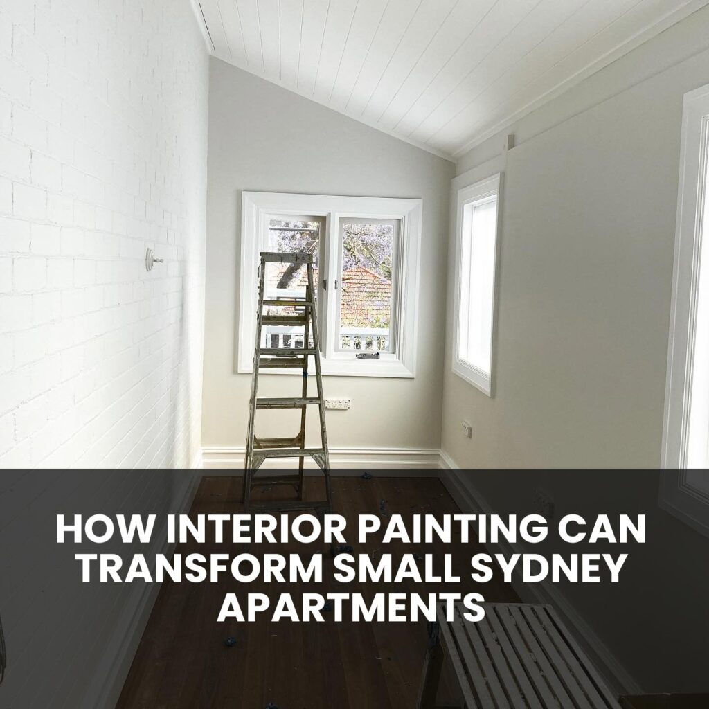 Professional interior painting by AKD Painting transforming a compact Sydney apartment