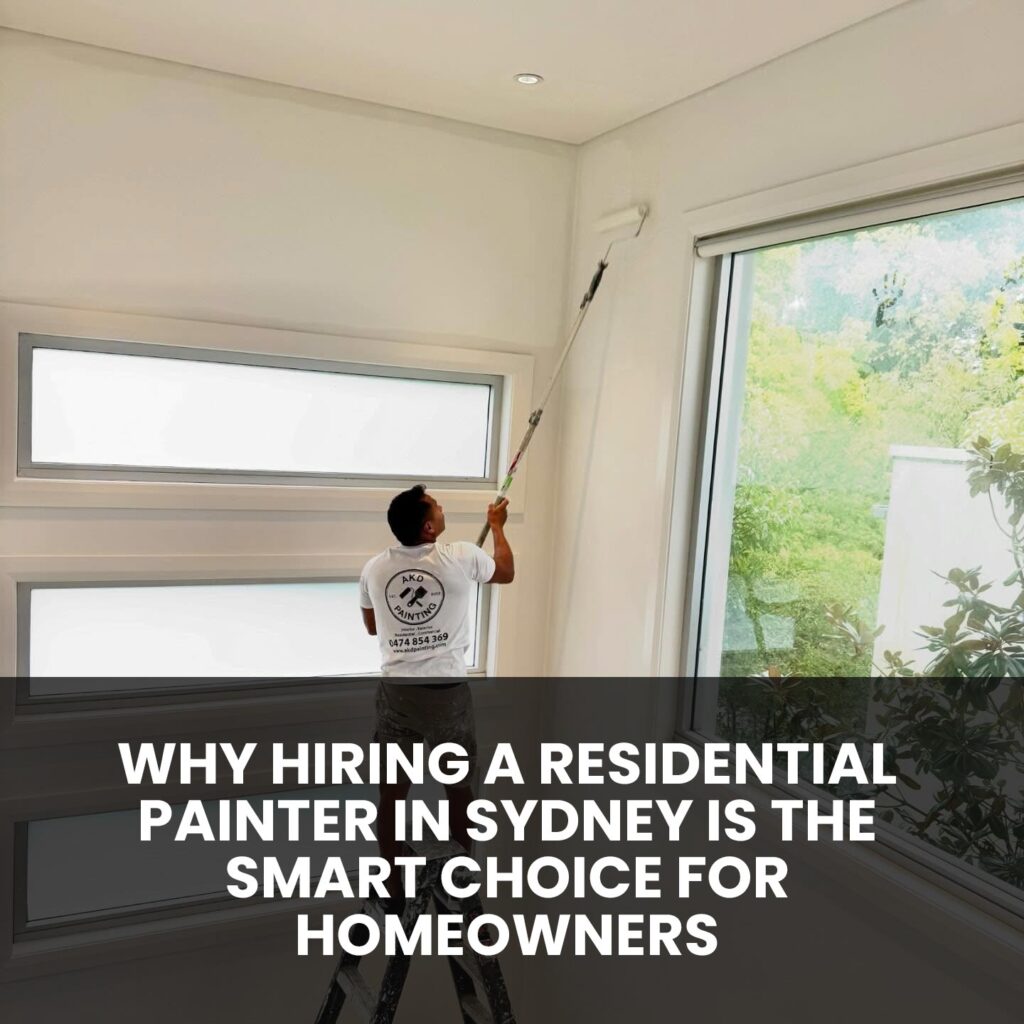AKD Painting professional working on Sydney home